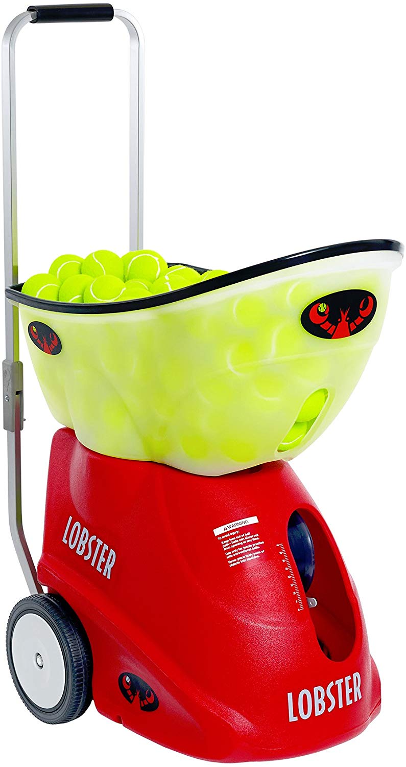 Lobster Sports – Elite Grand Five LE – Battery-Powered Tennis Ball Machine